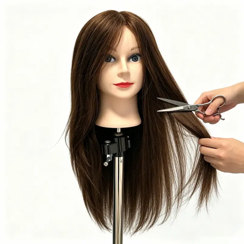 Real Human Hair Hairdresser Practice Head Vendor