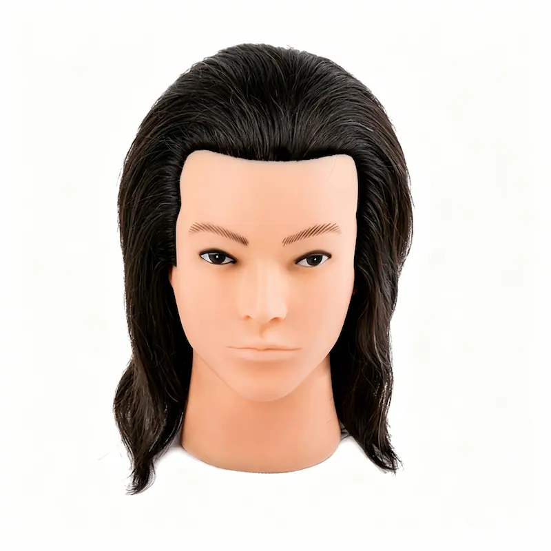 Wholesale 100% Real Hair Male Mannequin Head with Beard