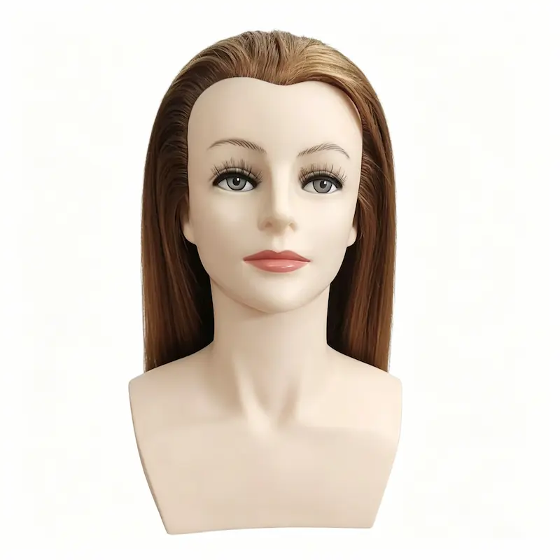 100% Human Hair Realistic Mannequin Bust Vendor