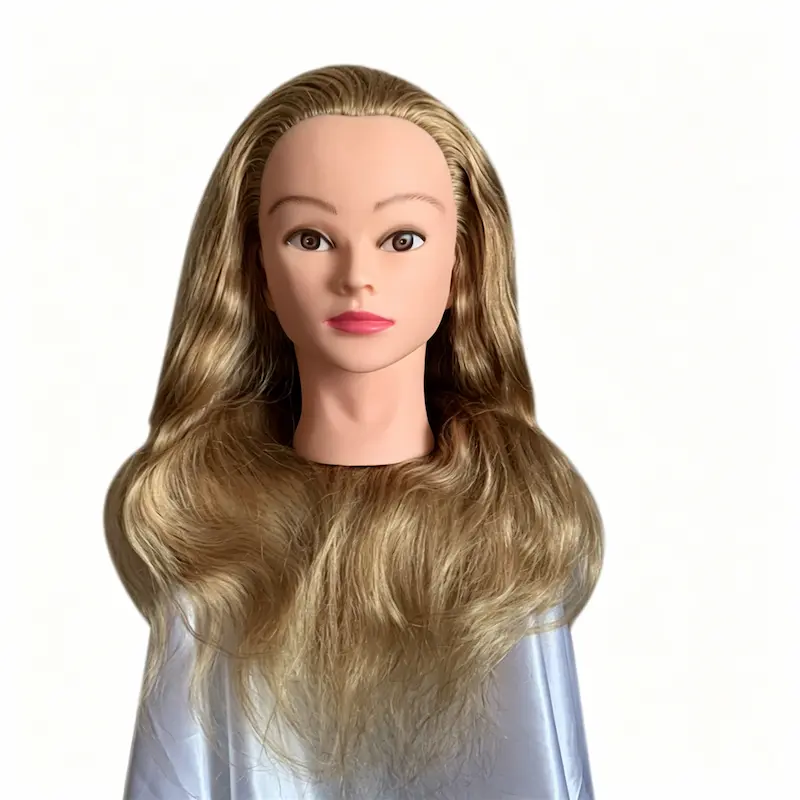 100% Human Hair Cosmetology Training Head
