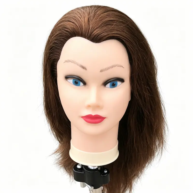 100% Premium Human Hair Female Training Head